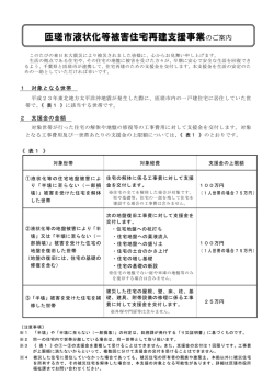 匝瑳市液状化等被害住宅再建支援制度のご案内 [257KB pdfファイル]