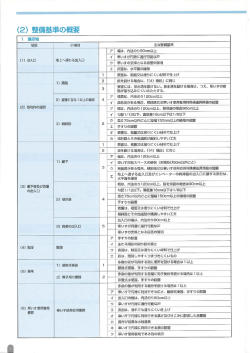 (2) 整備基準の概要