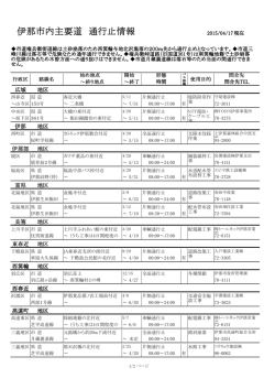 平成27年4月17日付通行止情報（PDF：73KB）