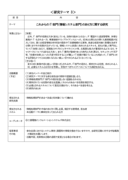 ＜研究テーマ 3＞