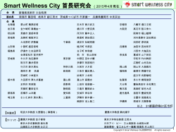 Smart Wellness City 首長研究会 （2015年4月現在）