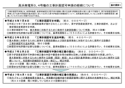 高浜発電所3、4号機の工事計画認可申請の経緯について [PDF 59.16KB]