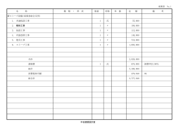 東粟倉 No.1 名 称 種 類 ・ 形 状 数量 呼称 単 価 金 額 備 考 薪ストー 1