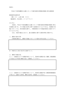 別添5 提案書作成様式[PDF 200.8 KB]