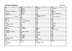 H27年度1学期行事予定 - 志學館 中等部・高等部