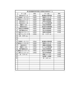 計 11チーム