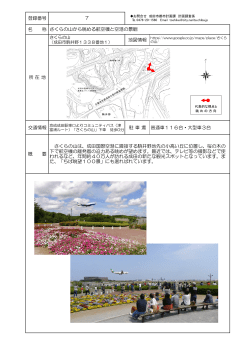 さくらの山から眺める航空機と空港の景観（PDF 580KB）
