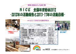2012年活動報告 - 国際ボランティア NGOの NICE