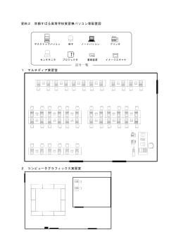 資料2 京都すばる高等学校実習棟パソコン等配置図 1 マルチディア実習
