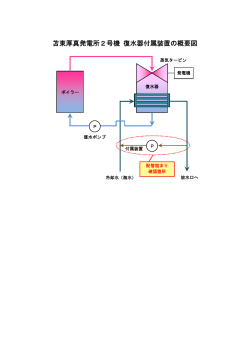 苫東厚真発電所2号機 復水器付属装置の概要図
