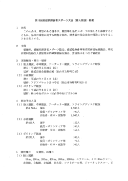 （個人競技）概要