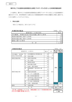 公募型プロポーザル方式による事業者審査基準（PDF）