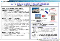 リン系イオン液体の高温熱媒体の開発