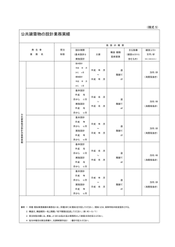 公共建築物の設計業務実績