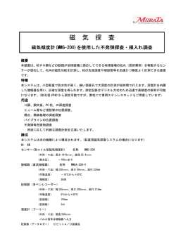 磁 気 探 査