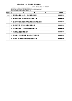 柳町老人福祉センター 天井改修外工事 豊野西小学校 高学年用プール