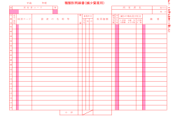 種類別明細書（減少資産用）