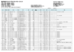本社 空室一覧表（2015/4/8） - 株式会社アルファ・プロパティマネージメント