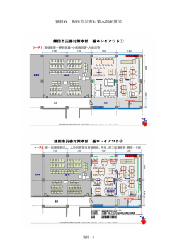 資料6 飯田市災害対策本部配置図