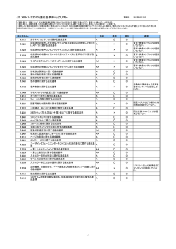 JIS X8341-3:2010 達成基準チェックリスト