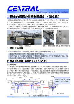 歴史的鋼橋の耐震補強設計（御成橋） - セントラルコンサルタント株式会社