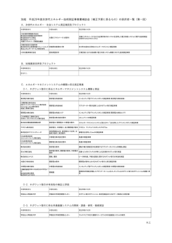 別紙 平成26年度次世代エネルギー技術実証事業費補助金（補正予算に