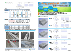 歩車道境界ﾌﾞﾛｯｸに、組合せL型側溝のｴﾌﾟﾛﾝ部を一体成型した製品です