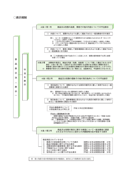 不当表示の禁止概要（PDF）