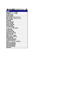 DM20搭載ATOKオプション一覧