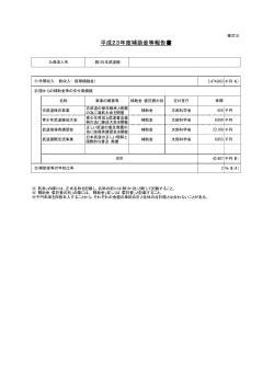 （様式5） (財)日本武道館 2,474,863 千円（A） 名称 事業の概要等 補助
