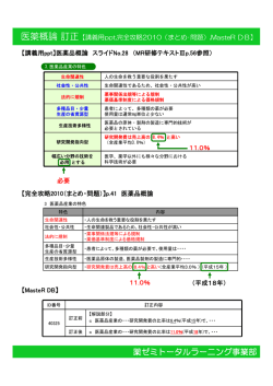 医薬概論訂正 - 薬ゼミトータルラーニング事業部