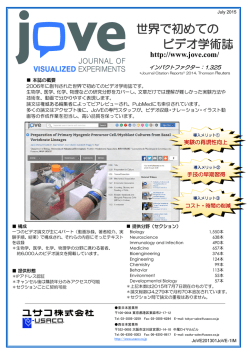 世界で初めての ビデオ学術誌