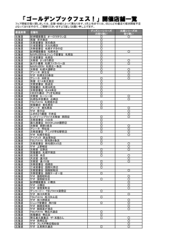 開催店舗はこちら！