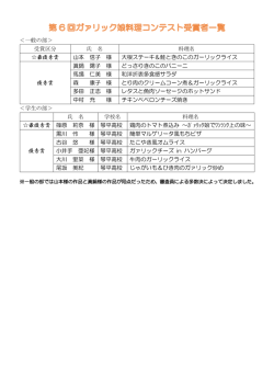 受賞者一覧