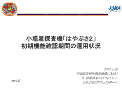 初期機能確認期間の運用状況