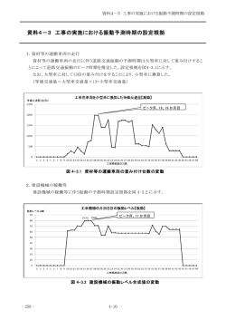 資料4－3 工事の実施における振動予測時期の設定根拠