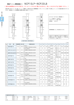 長軸ブッシュ導電接触ピン NCP10LP∼NCP20LB