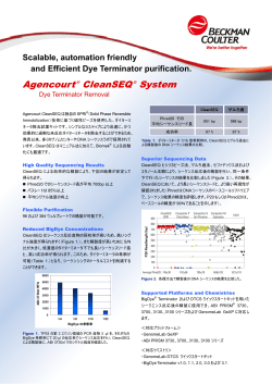 Agencourt® CleanSEQ® System