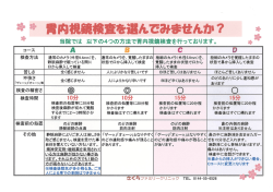 鼻から入れる内視鏡検査