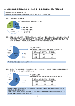 JEITA責任ある鉱物調達検討会メンバー企業 紛争鉱物対応に関する調査