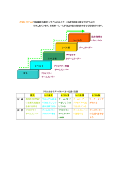 レベルⅣ エキスパート チームメンバー 新人 クリニカルラダーのレベル