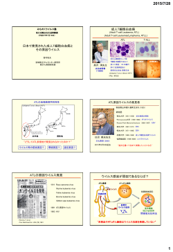 日本で発見された成人病T細胞白血病とその原因ウイルス