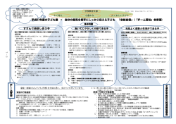 平成27年度の子ども像 = 自分の意見を相手にしっかり伝える子ども