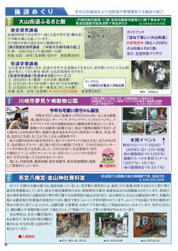 街道学習講座 _-縄_ …、 大山街道を実際に歩き、沿道の寺社や石造物