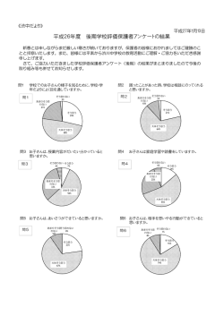 学校評価結果 - 渋川中学校