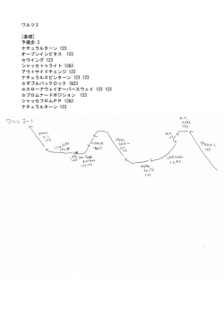 ワルツ 3 [基礎] 予備歩 3 ナチュラルターン 123 オープンインピタス 123