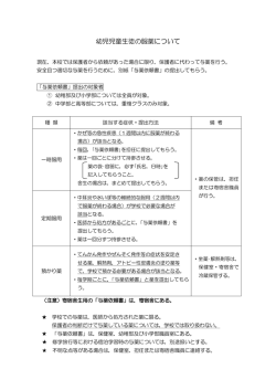 幼児児童生徒の服薬について（お願い） 【PDFファイル】