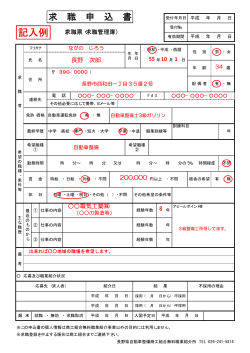 記入例【PDF】 - 長野県自動車整備振興会