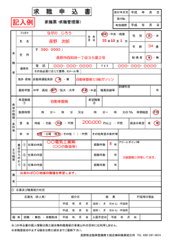 記入例【PDF】 - 長野県自動車整備振興会