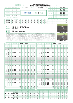 試合詳細  - 福島県中学校体育連盟